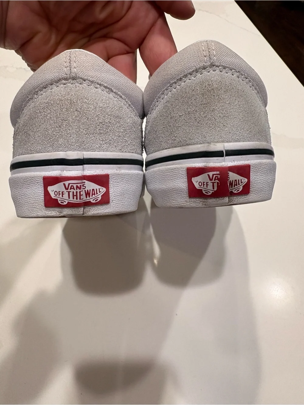 Vans Old Skool Low Top Skate Shoes Grey & White Suede Canvas Men’s 5.5 Women’s 7